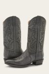 Frye Bruce Pull On - Black-lizard