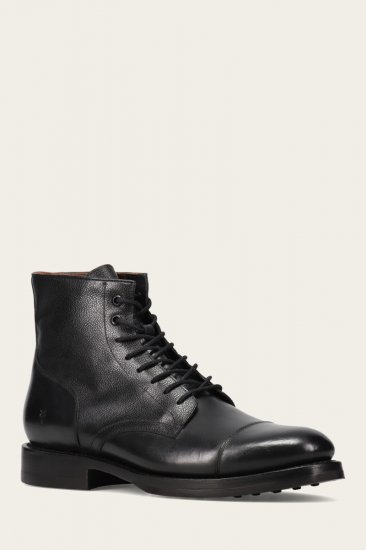 Frye Dylan Lace Up - Black-scotchgrain - Click Image to Close