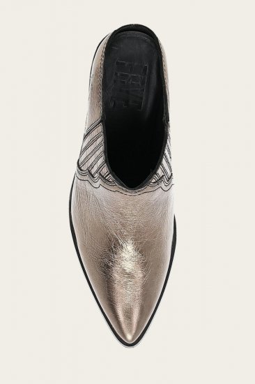 Frye Sara Western Mule - Bronze - Click Image to Close