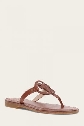 Frye Taylor Logo Sandal - Cinnamon