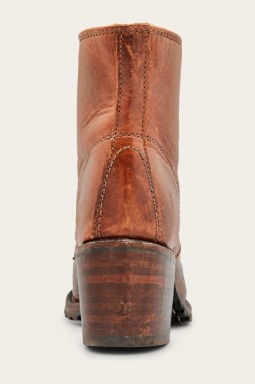 Frye Sabrina 6G Lace Up - Cognac - Click Image to Close