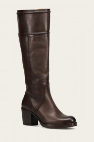 Frye Jean Tall Pull On Wide Calf - Chocolate Frye Jean Tall Pull On Wide Calf - Chocolate