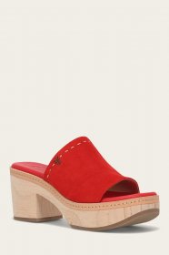 Frye Hazel 2 Slide - Red Frye Hazel 2 Slide - Red