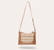 Frye Melissa Straw Zip Crossbody - Melissa Straw Zip Crossbody