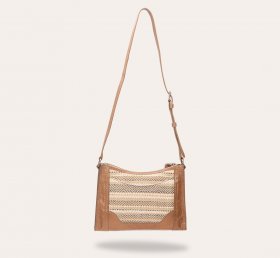 Frye Melissa Straw Zip Crossbody - Melissa Straw Zip Crossbody