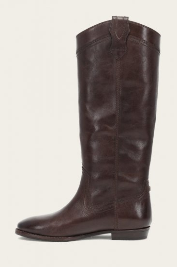 Frye Blair Western Tall Wide Calf - Chocolate - Click Image to Close