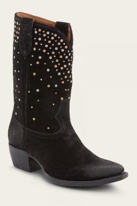 Frye Sacha Mid Stud - Black