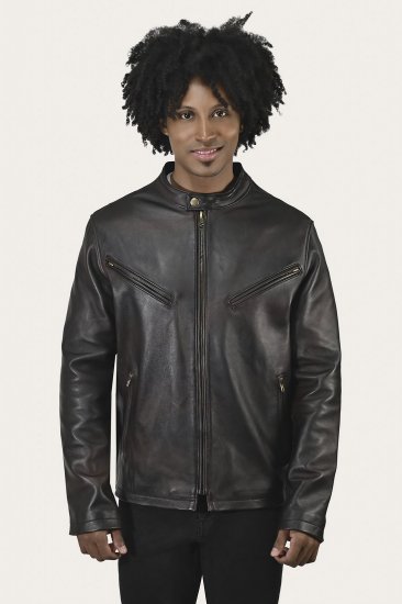 Frye Contemporary Racer Leather Jacket - Contemporary Racer Leather Jacket - Click Image to Close