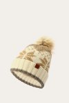 Frye Fair Isle Beanie With Cuff & Faux Fur Pom - Fair Isle Beanie With Cuff & Faux Fur Pom
