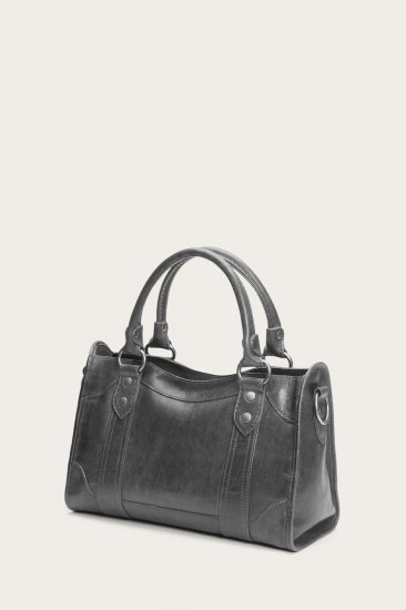 Frye Melissa Satchel - Carbon - Click Image to Close