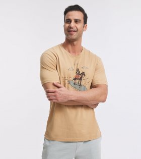 Frye Classic-Fit Crewneck Graphic Tee - Classic-Fit Crewneck Graphic Tee