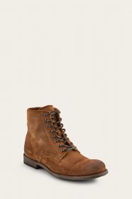 Frye Tyler Lace Up - Tan-suede