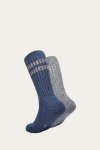 Frye Super Soft Boot Sock 2 Pack - Navy - Super Soft Boot Sock 2 Pack - Navy