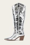 Frye Sara Western Tall - Silver