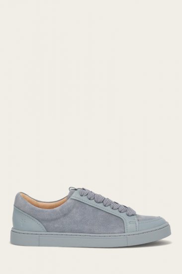Frye Ivy Court Low Lace Sneaker - Steel-blue - Click Image to Close