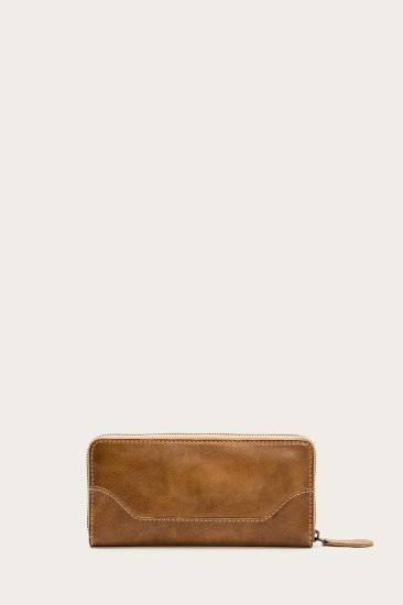 Frye Melissa Zip Around Wallet - Beige - Click Image to Close