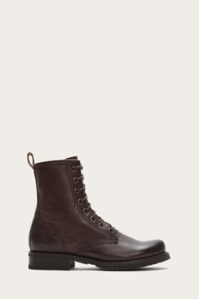 Frye Veronica Combat - Dark-brown