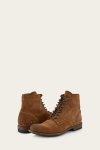 Frye Tyler Lace Up - Tan-suede