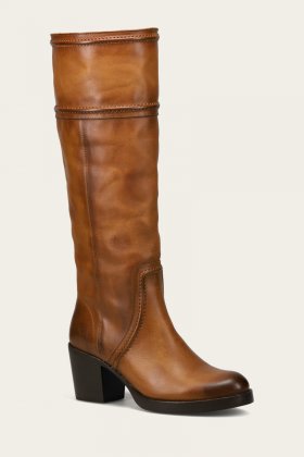 Frye Jean Tall Pull On Wide Calf - Caramel