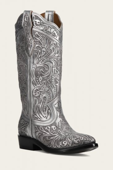 Frye Billy Daisy Pull On - Silver - Click Image to Close