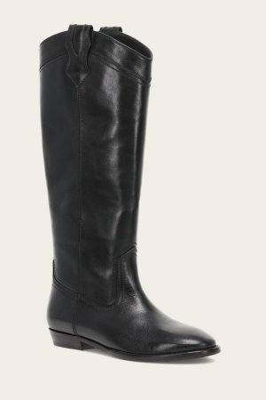 Frye Blair Western Tall Wide Calf - Black