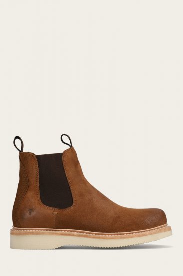 Frye Hudson Chelsea Wedge - Bark - Click Image to Close