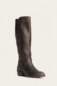 Frye Carson Piping Tall - Antiqued-black Frye Carson Piping Tall - Antiqued-black