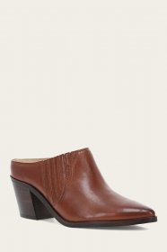 Frye Sara Western Mule - Cinnamon