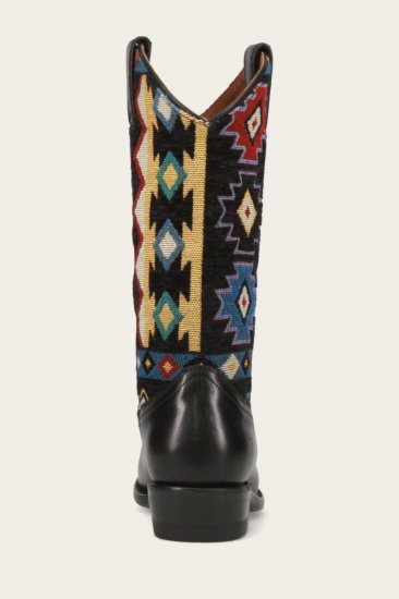 Frye Billy Pull On Southwest - Black-sw - Click Image to Close