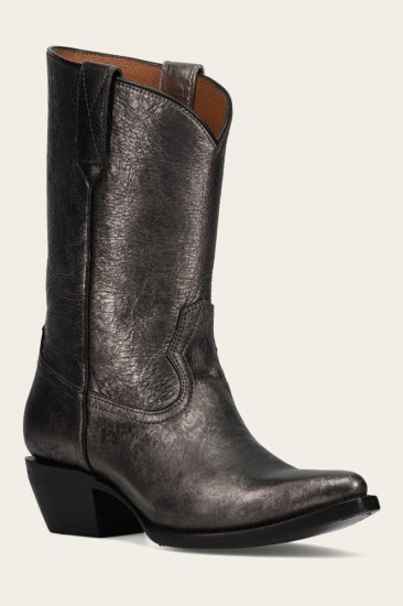 Frye Sacha Mid Pull On - Dark-pewter - Click Image to Close
