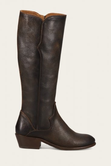 Frye Carson Piping Tall - Chocolate - Click Image to Close