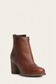 Frye Addie Double Zip - Cognac